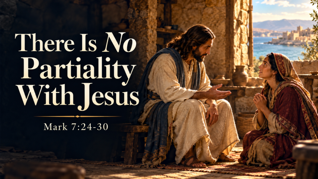 There Is No Partiality With Jesus